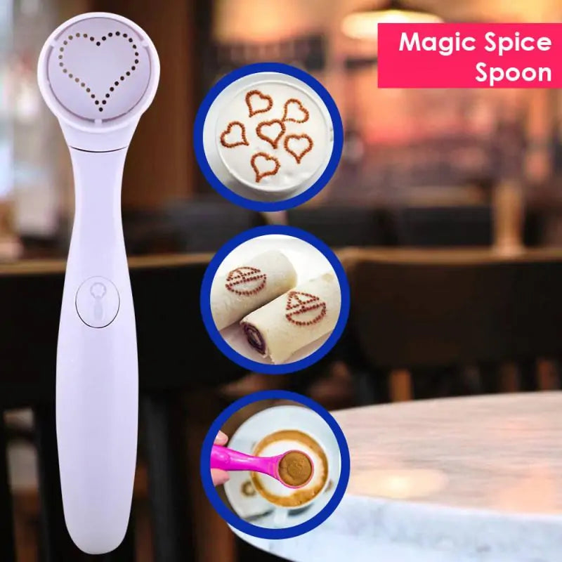 Patterns Spice Spoon Electric Coffee Stencils